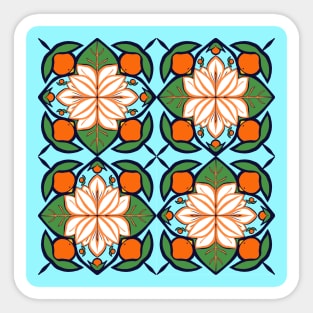 Orange Blossom Repeat Sticker